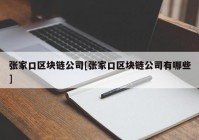 张家口区块链公司[张家口区块链公司有哪些]